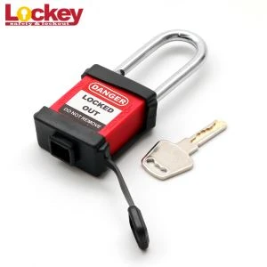 Penutup Hitam Padlock Keselamatan Berwarna