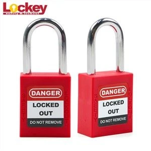 Pabrik China Blue Steel Shackle Safety Padlock