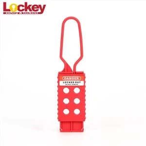 Bahan Plastik Merah Non-Konduktif Lockout Hasp